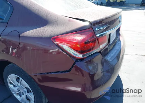 2015 Honda Civic Lx z USA, uszkodzony, nr VIN 2HGFB2E54FH534550